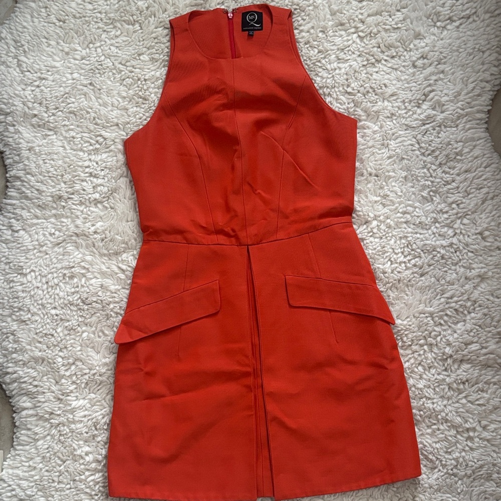 Alexander McQueen Vibrant Orange Mini Dress
